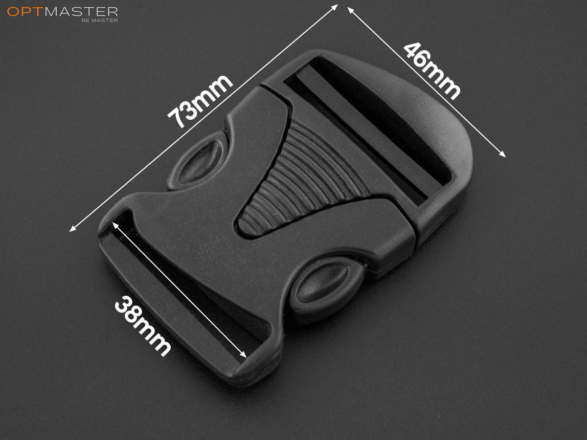 

Застёжка фастекс 38 мм пластик, цв. чёрный, арт. ФК-3865, Черный