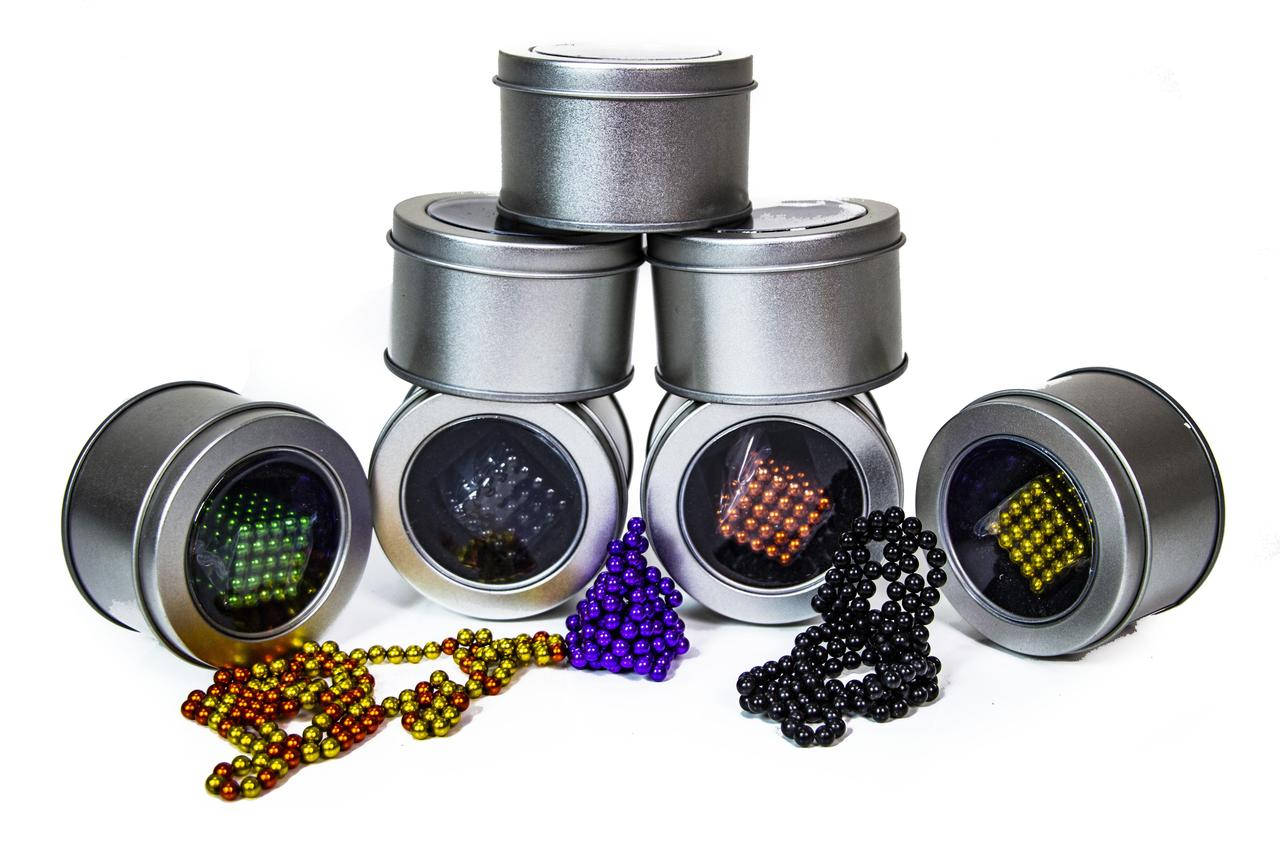 

Цветной Неокуб радуга Оригинал Neocube Rainbow mix colour 216 шариков 5мм в боксе, Разные цвета