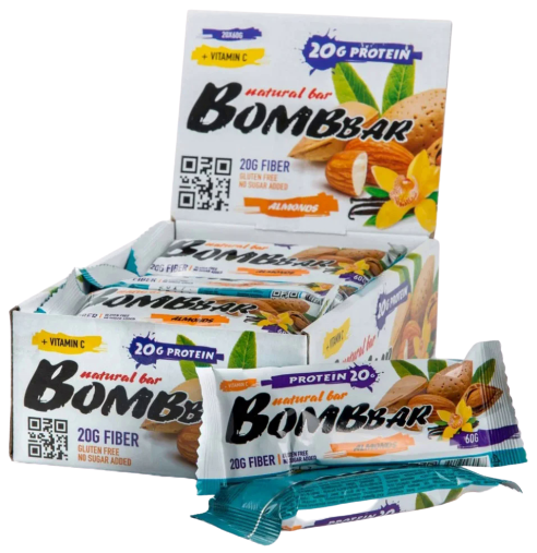 

Протеиновый батончик Bombbar Миндаль (60 грамм)