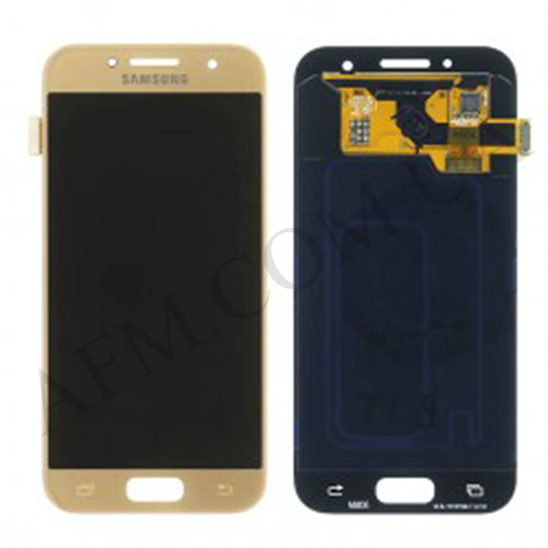 

Дисплей (LCD) Samsung A320F Galaxy A3 2017 TFT (подсветка оригинал) с сенсором золотой*