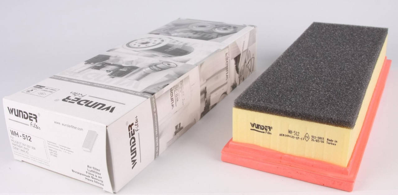 

Фильтр воздушный Peugeot Partner 1.6HDi 08- 11 Wunder Турция WH512