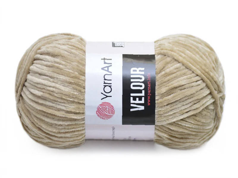 

YarnArt Velour, Светлый беж №843, Бежевый