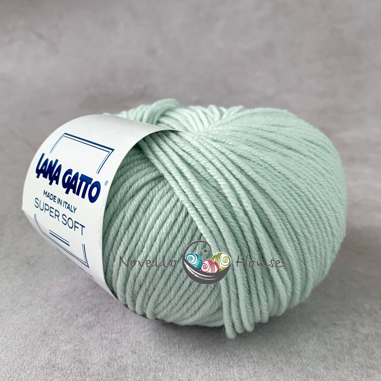 

Lana Gatto Super Soft (Лана Гатто Супер Софт) № 5281 мята (Пряжа меринос, нитки для в'язання)