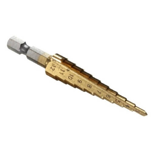 

Ступенчатое шаговое сверло по металлу HSS 3-12мм