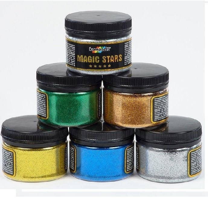 

Глиттер Kompozit Magic Stars 60гр_голубое сияние