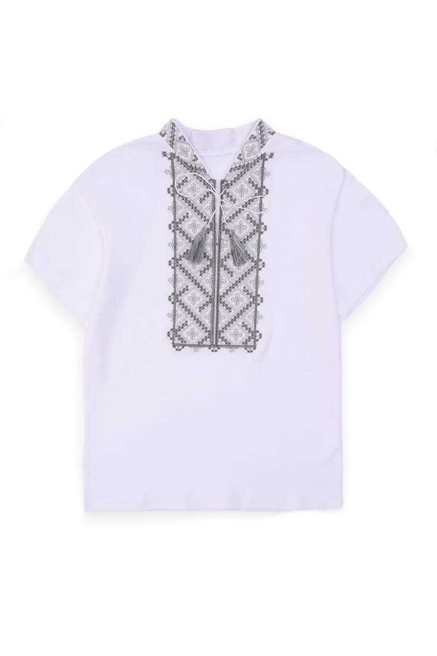 

Футболка детская вышиванка мальчик белая ACG 143793M