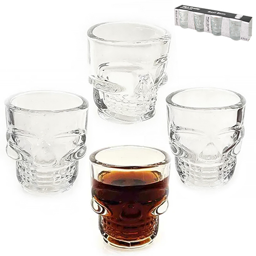 

Набор рюмок "Череп", 4шт/упак, 50мл, R29804