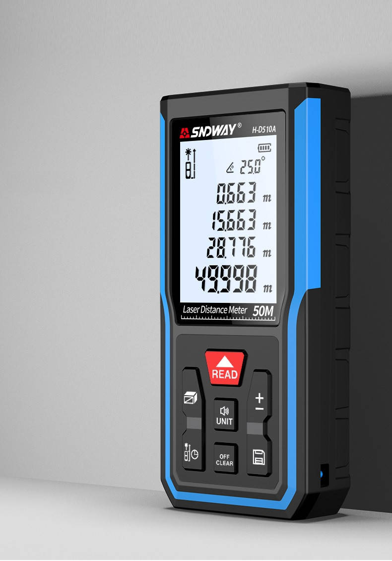 

Лазерный дальномер SNDWAY H-D510A, профессиональная лазерная рулетка на 50 метров