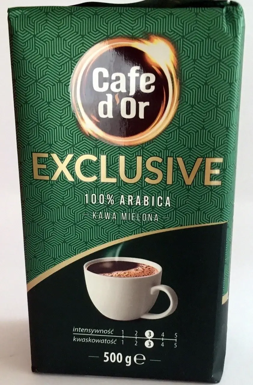 

Кофе молотый Cafe d`Or Exclusive 100% арабика 500г Польша