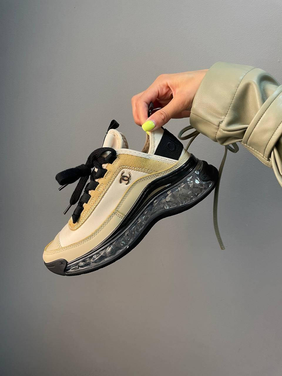 

Кросівки жіночі CHANEL SNEAKERS BEIGE / кросівки жіночі шанель 37, Бежевый