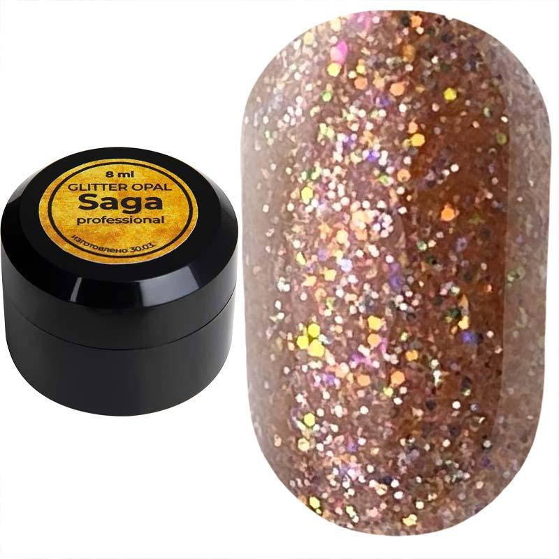 

Гель SAGA glitter opal №5, 8 мл