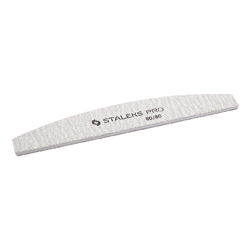 

Пилочка для ногтей полумесяц STALEKS PRO SMART, 80/80 грит, NFB-41/3