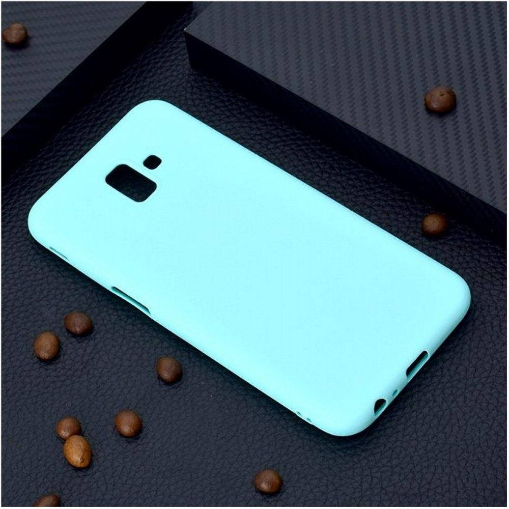 

Матовый чехол OneShot Samsung Galaxy J6 Plus 2018 J610 (силиконовая накладка) Бирюзовый