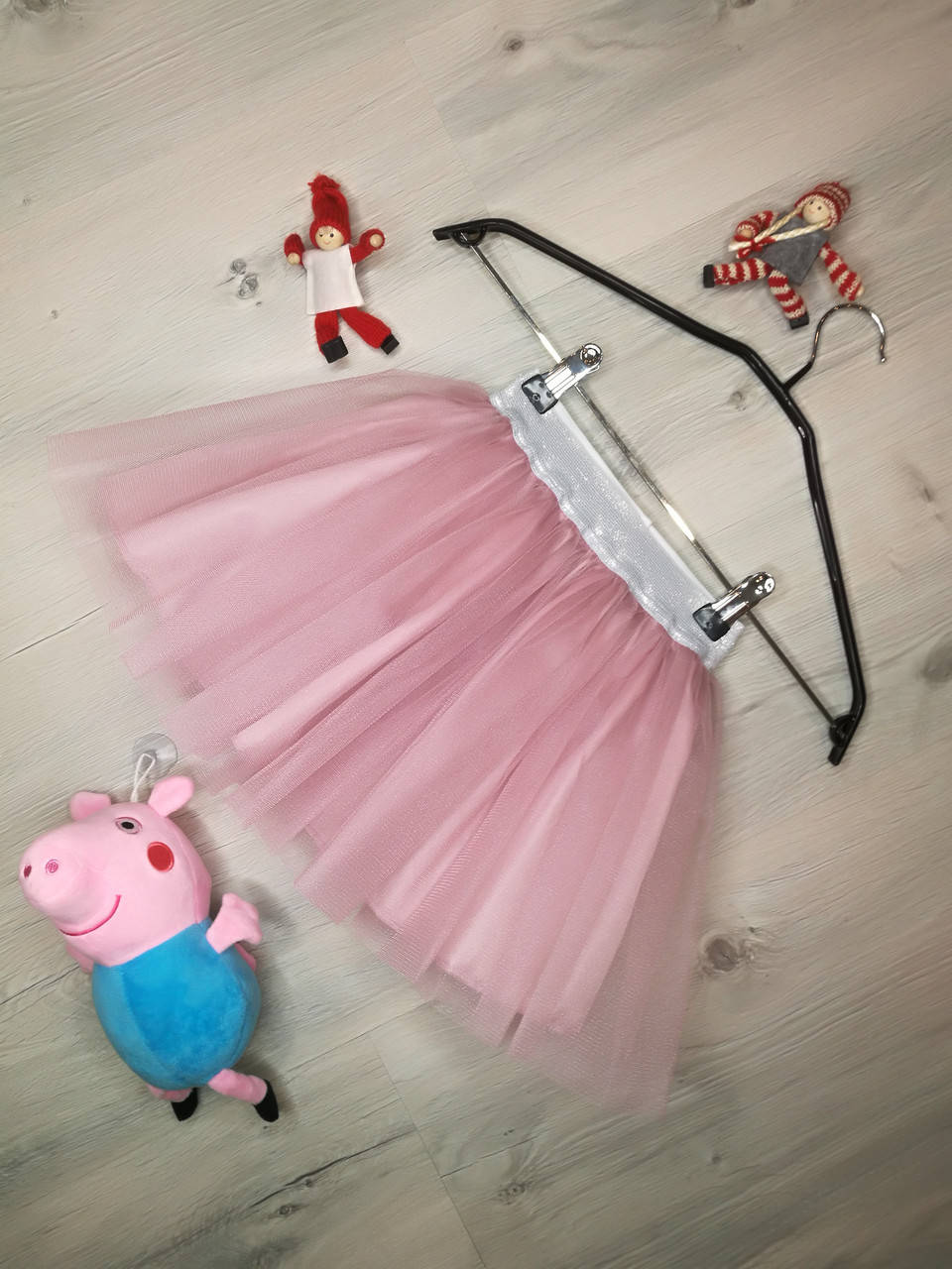 

Юбка пачка из фатина с подкладкой для танцев пудра