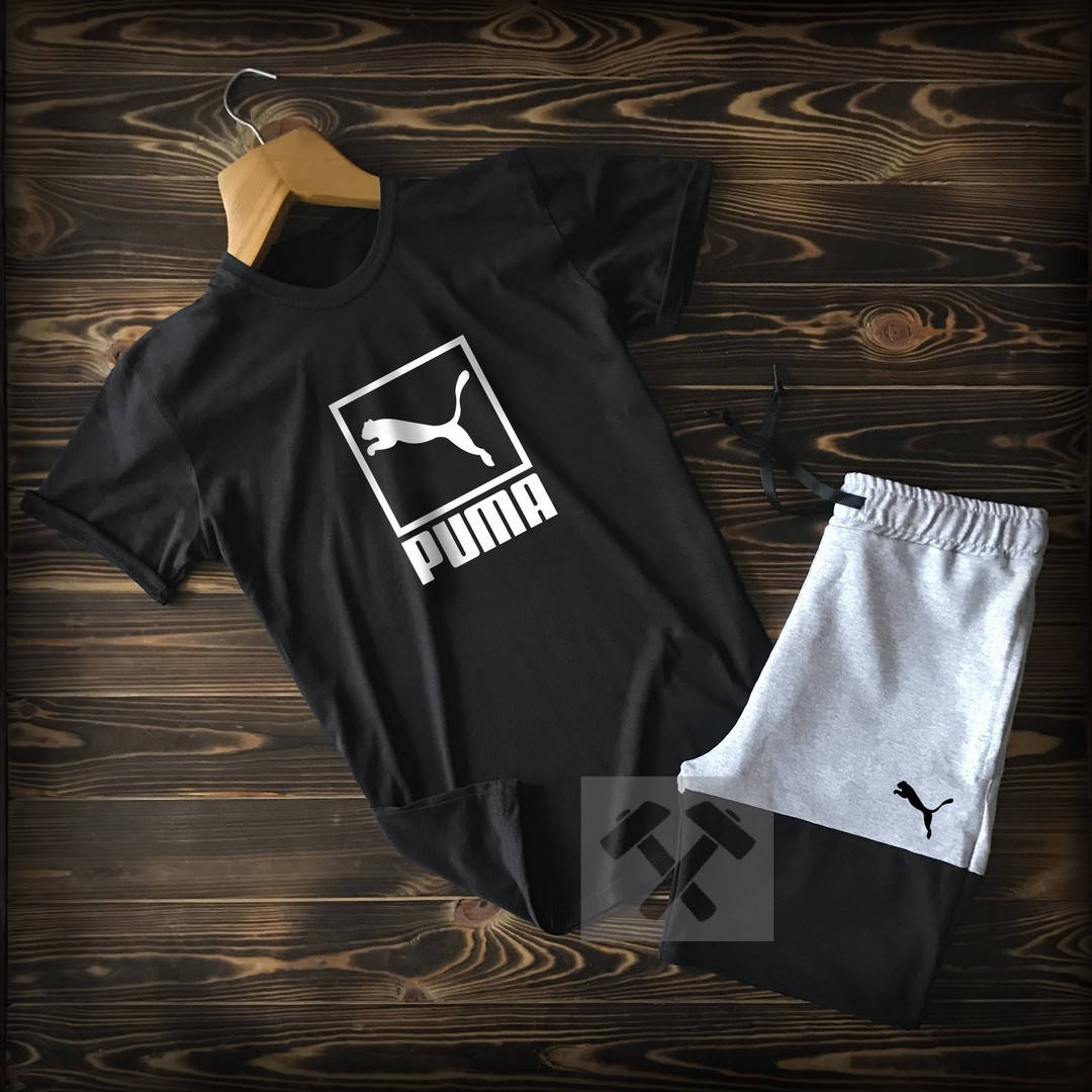 

Cпортивные Мужские шорты и футболка Puma (Пума) / Летние комплекты для мужчин