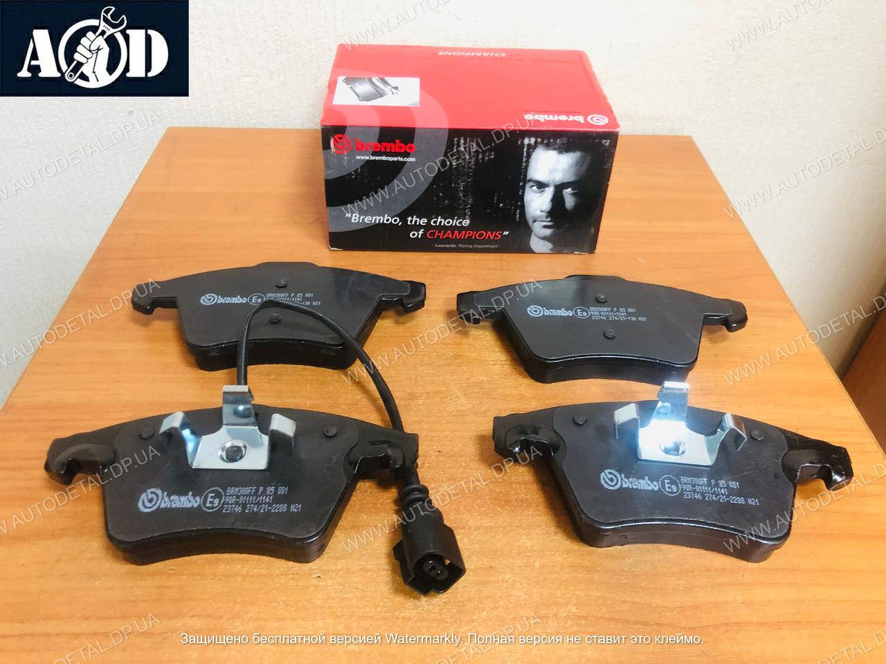 

Тормозные колодки передние на Фольксваген Т5 2003-->2015 Brembo (Италия) P85081