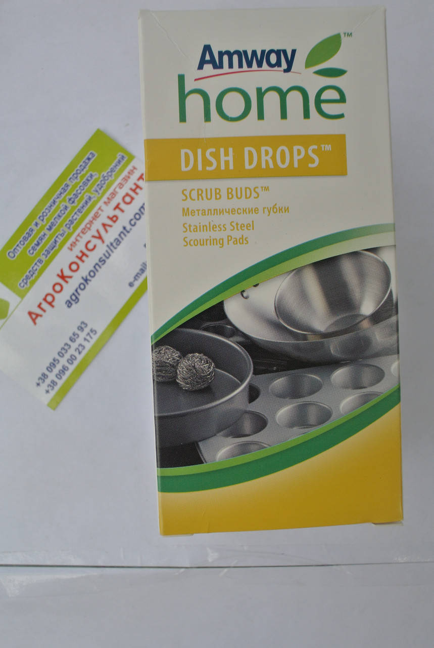 

Металлические губки для дома универсальные DISH DROPS SCRUB BUDS 4 шт в упаковке