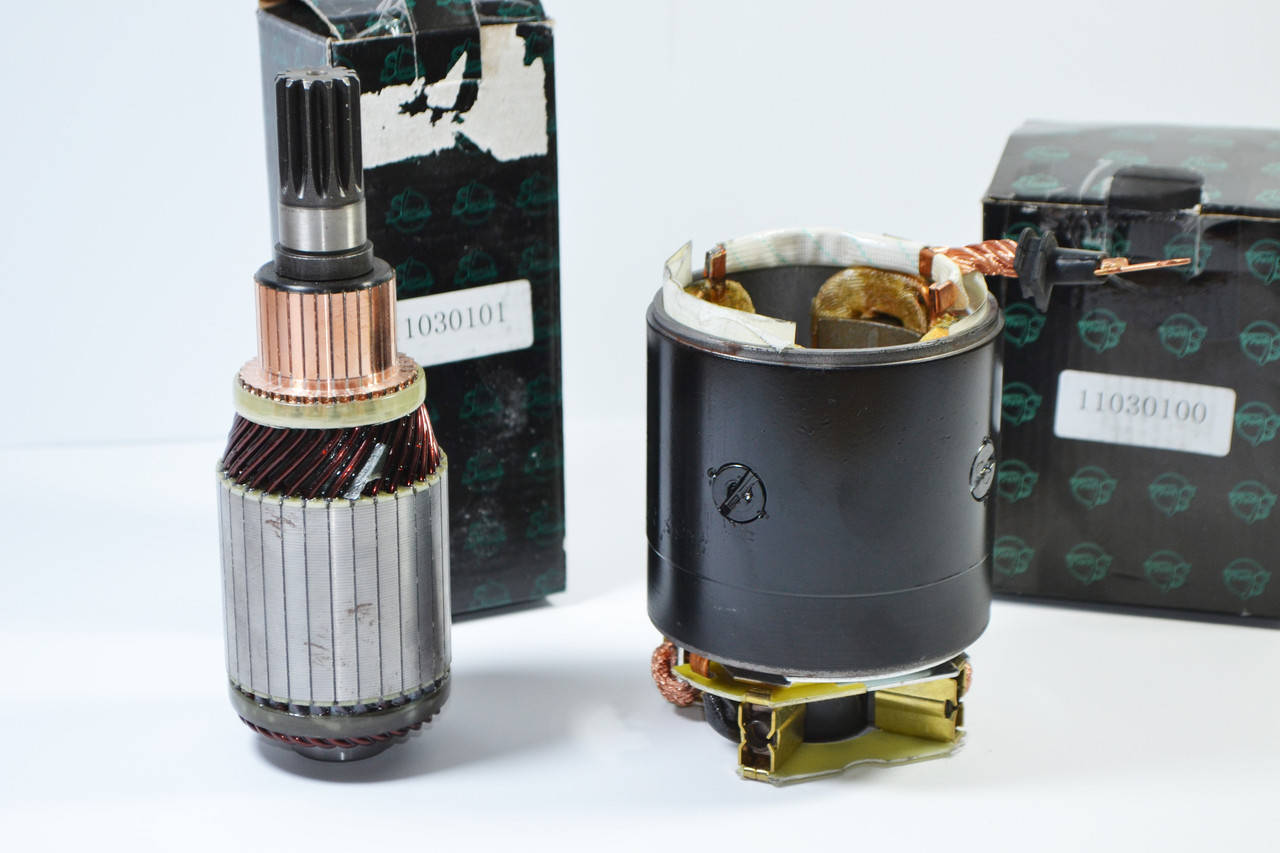 

Якорь 3,2квт и Статор с щетками 12В 3,2квт усилений (На стартер Магнетон) МТЗ,ЮМЗ,Т-40,Т-25