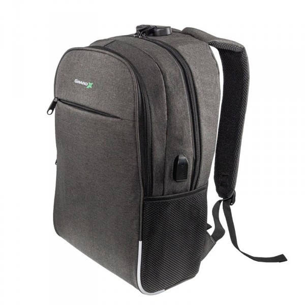 

Рюкзак для ноутбука Grand-X RS-425G 15.6" Grey (кодовый замок), Серый