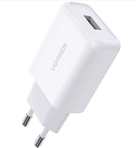 

Зарядное устройство Ugreen Qualcomm Quick charge 3.0 18W White (10133), Белый