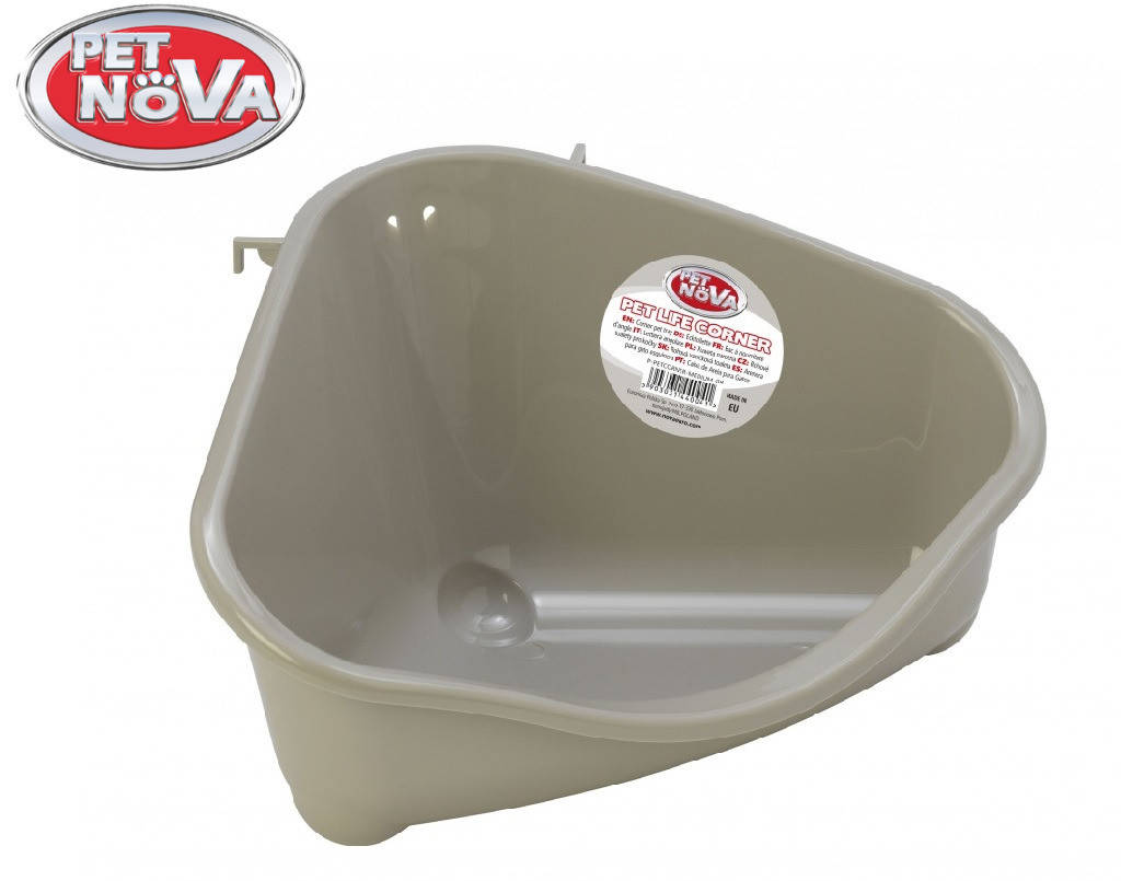 

Угловой туалет для грызунов Pet Nova серый M