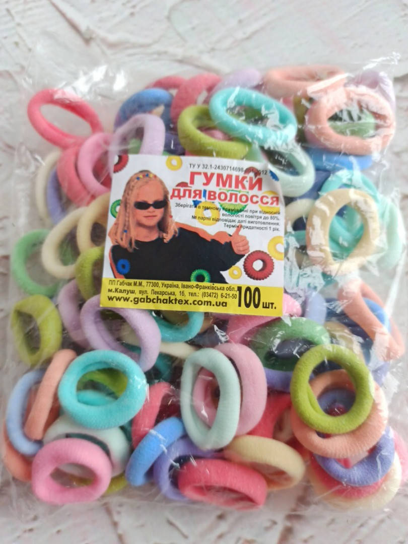 

Резинка Калуш нейлон 100 шт. крем, Разные цвета