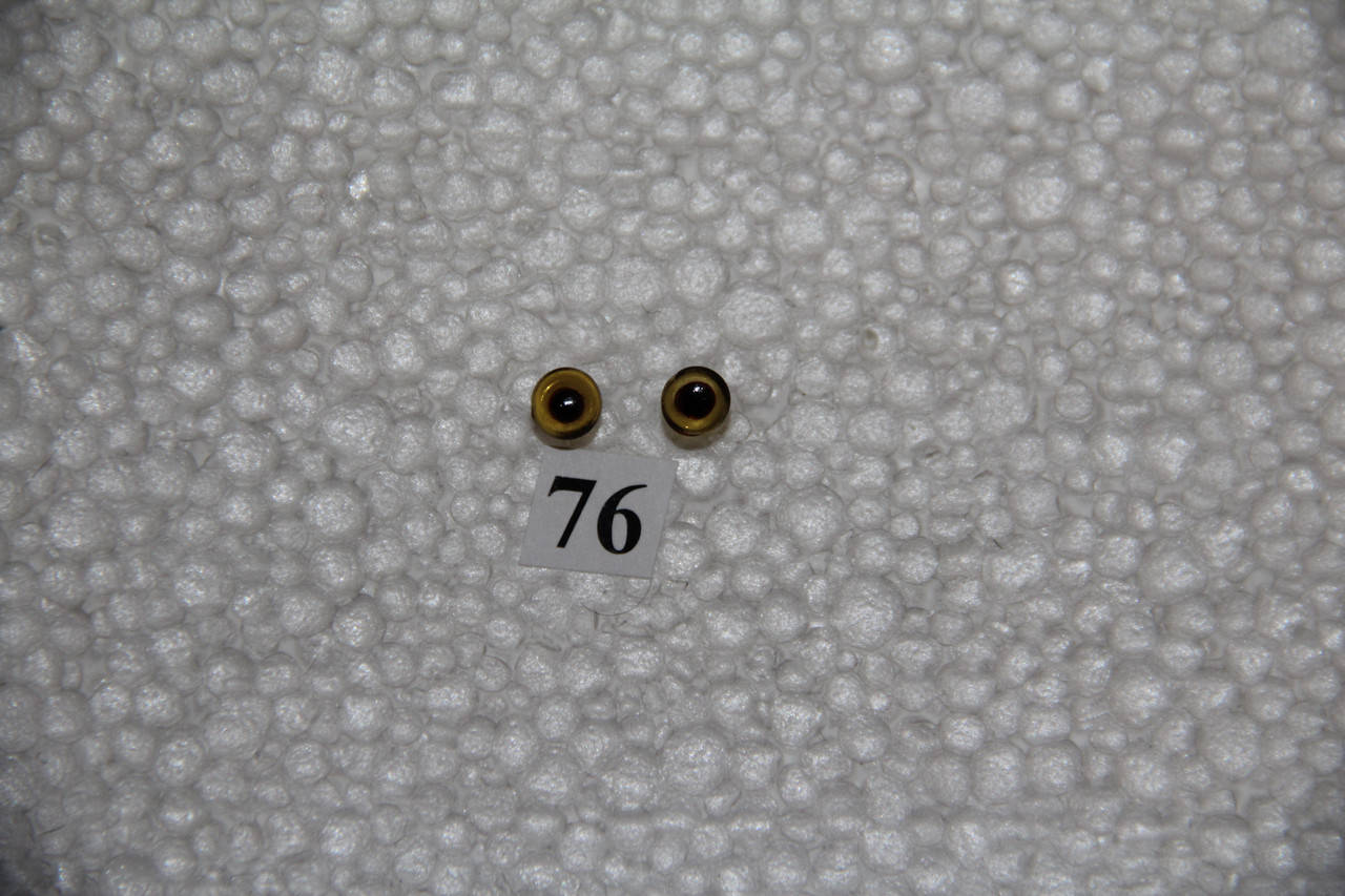 

Глазки стеклянные, янтарные, прозрачные 5 мм, 35Т