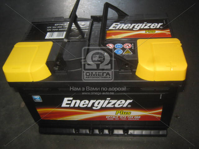 

Аккумулятор 74Ah-12v Energizer Plus (278х175х190), R,EN680 ji
