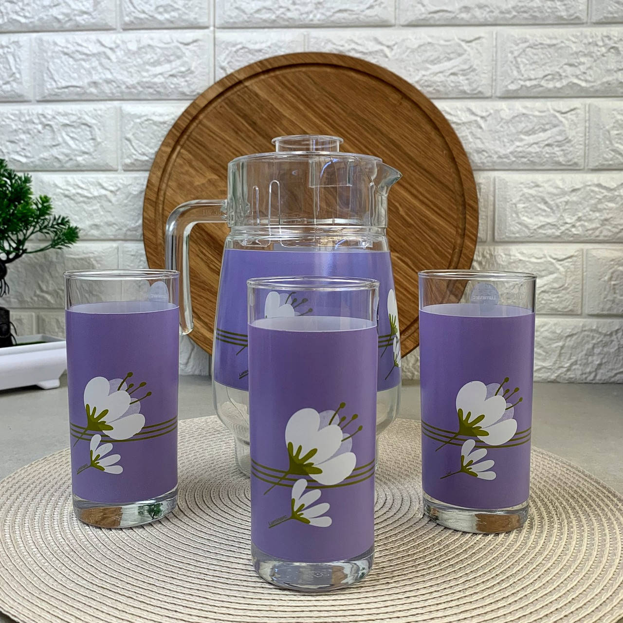 

Набор для напитков Luminarc Olivia Purple 7 предметов (Q5625), Прозрачный