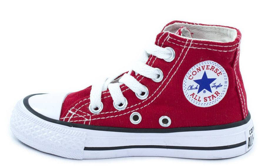 

Высокие детские красные кеды Converse All Star 23-34р