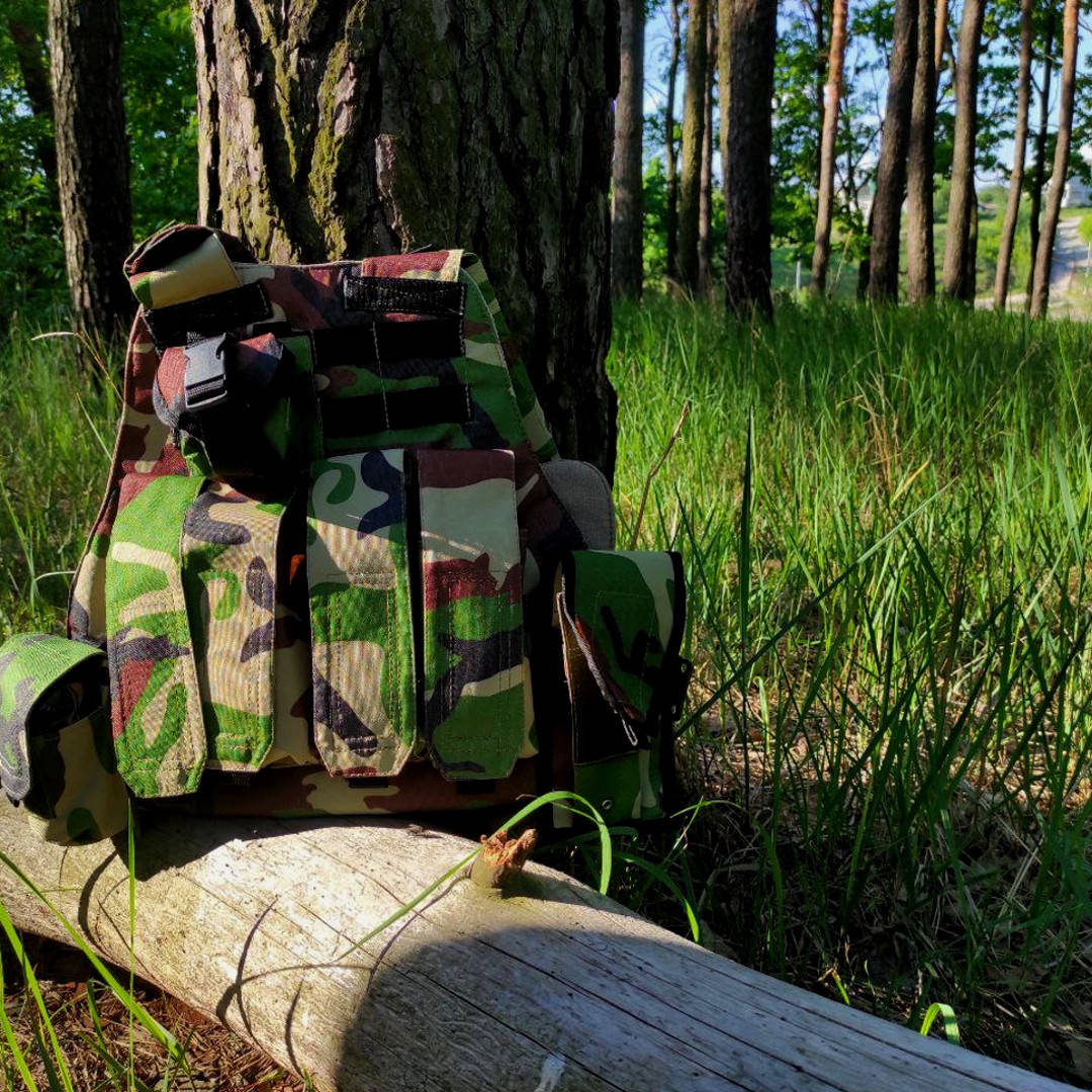 

Плитоноска-разгрузка PR-1 Woodland (без бронепластин)