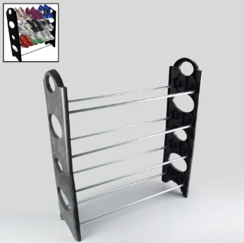 

Органайзер для Обуви 4 Полки Stackable Shoe Rack, Черный