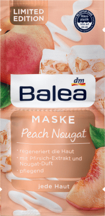 

Маска для лица питательная Balea Maske Peach Nougat 2шт *8ml