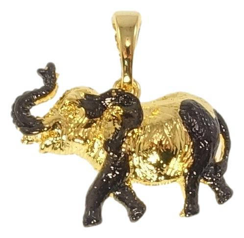 

Кулон Xuping Позолота 14K "Слон с прокраской черной эмалью"