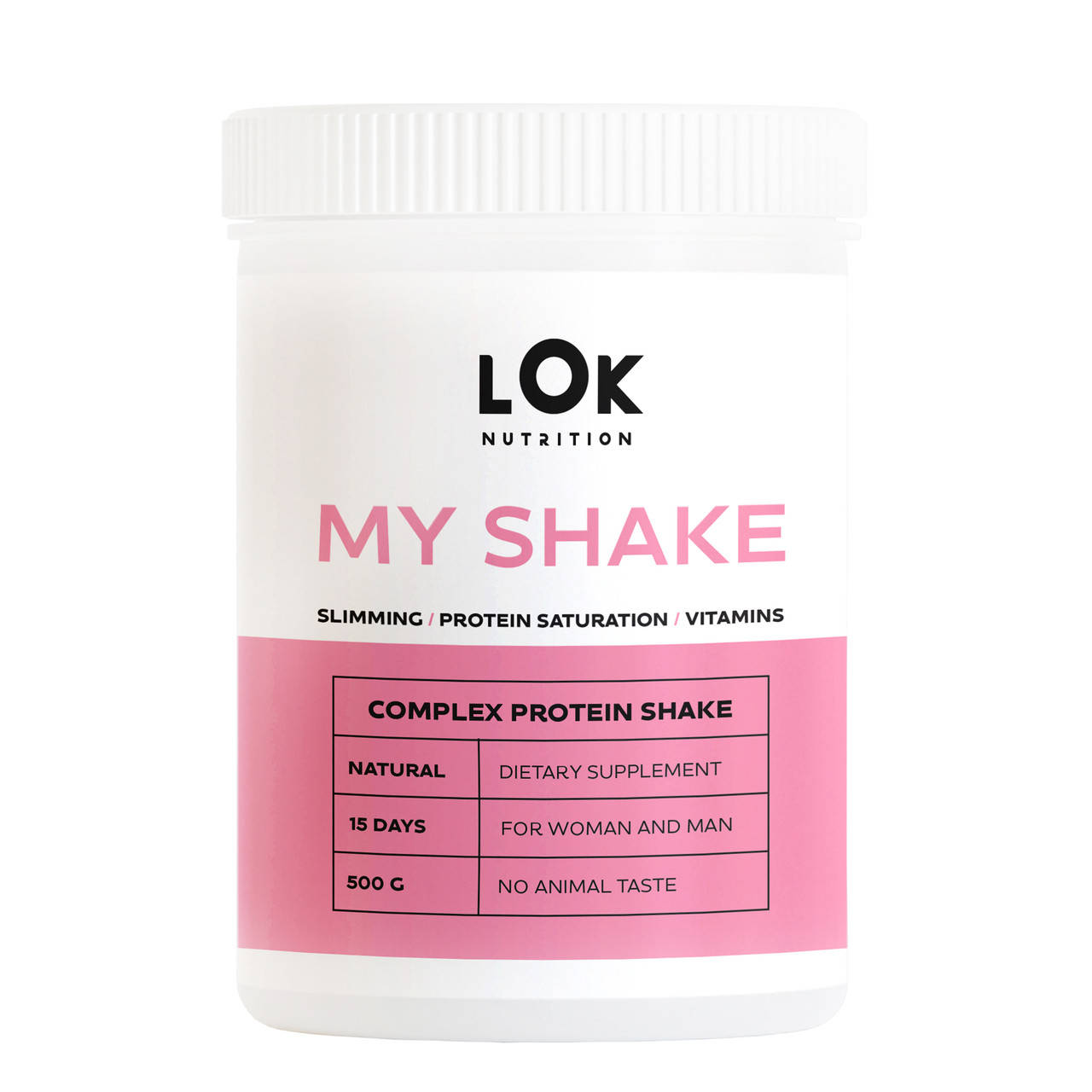 

Протеиновый коктейль My Shake Lok Nutrition ( 500 грамм ) клубника