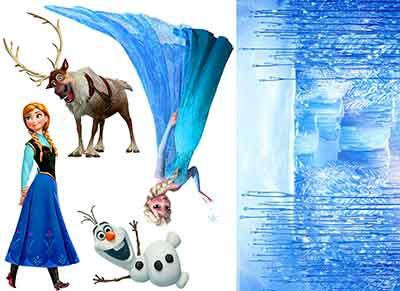 

Вафельная картинка Холодное сердце (Frozen) Эльза и Анна, Олаф А4