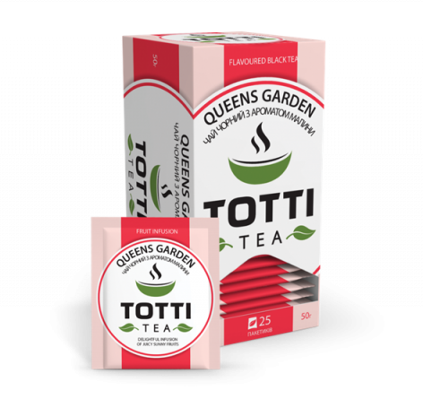 

Чай фруктовий TOTTI Tea «Королівський сад», пакетований, 25 шт по 2г.