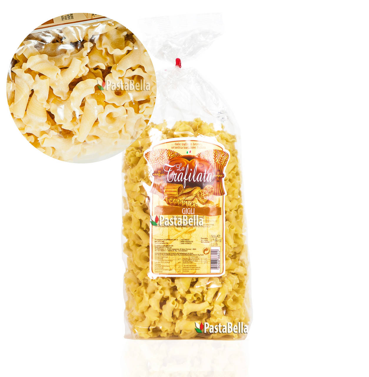 

Итальянские макароны в форме цветка "Лилии" - "Gigli" Trafilata 500g