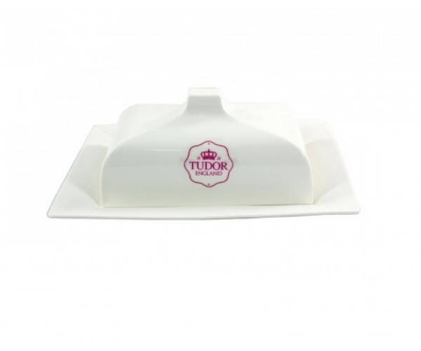 

Маслянка з порцеляни Tudor Royal White 21*15 см., Белый