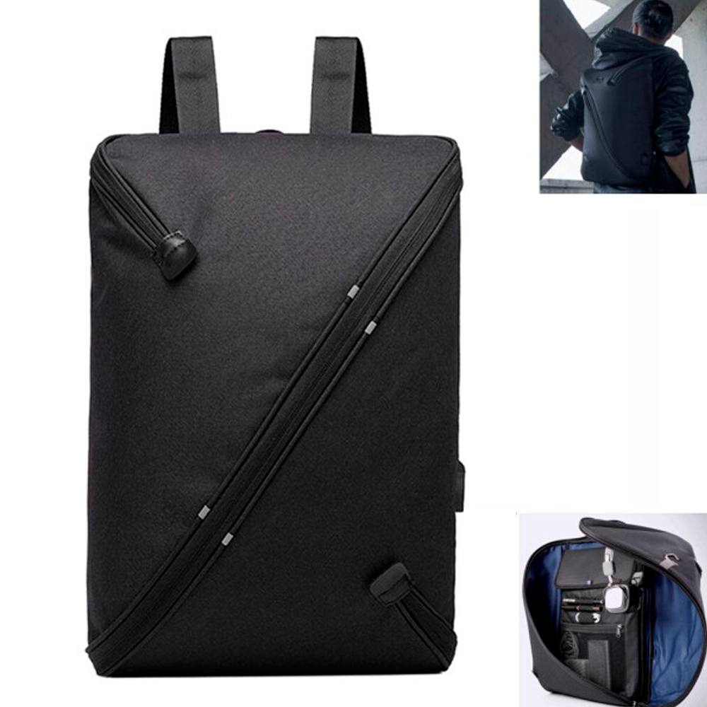 

Городской рюкзак с выходом USB UNO bag / Вместительный рюкзак, Темно-серый