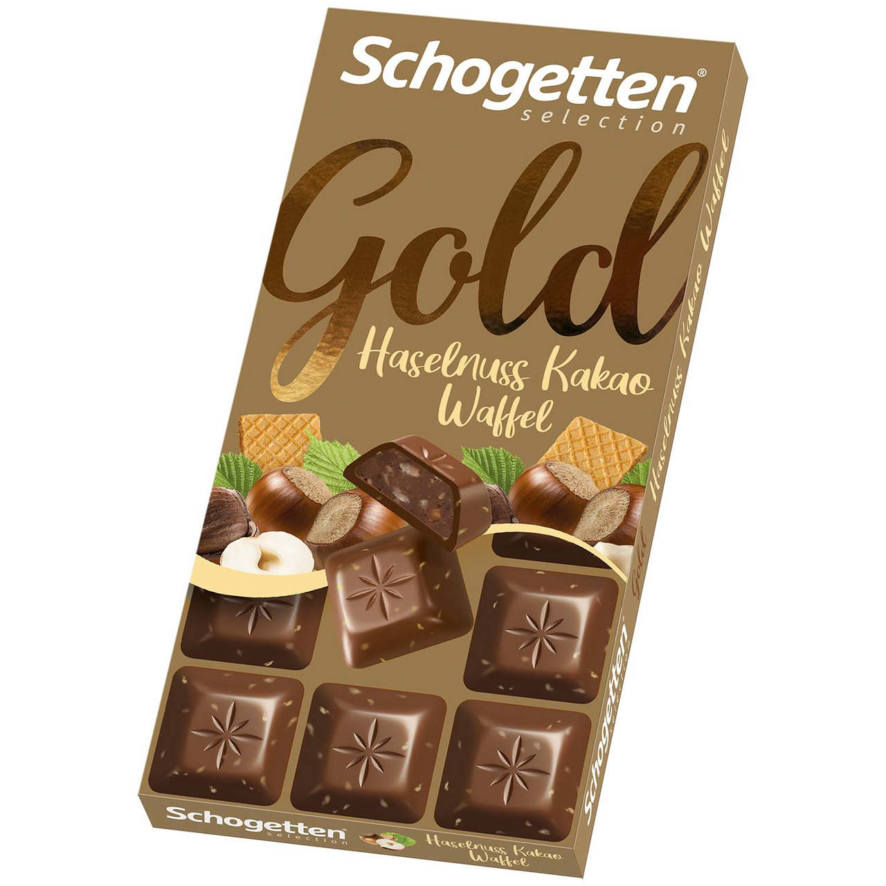 

Шоколадка Schogetten Gold Selection Haselnuss Kakao Waffel 100 g