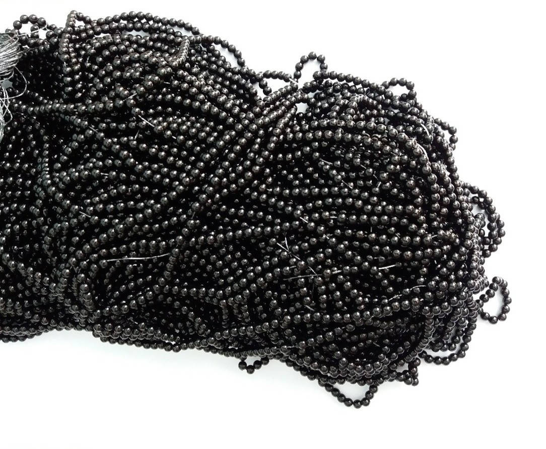 

Бусины 0,4 см Черные
