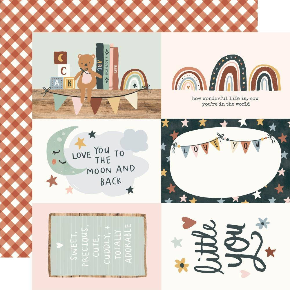 

Папір двосторонній - 10x15 Elements - Boho Baby - Simple Stories - 30x30