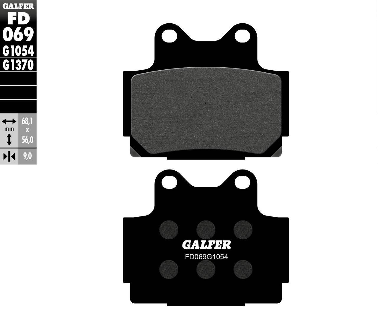 

GALFER ТОРМОЗНЫЕ КОЛОДКИ KH104 YAMAHA FСS 600/XJ 600 ЗАДНИЕ/FD069G1054