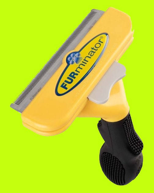 

FURminator с кнопкой для собак с длинной шерстью размер L 100ммх8мм