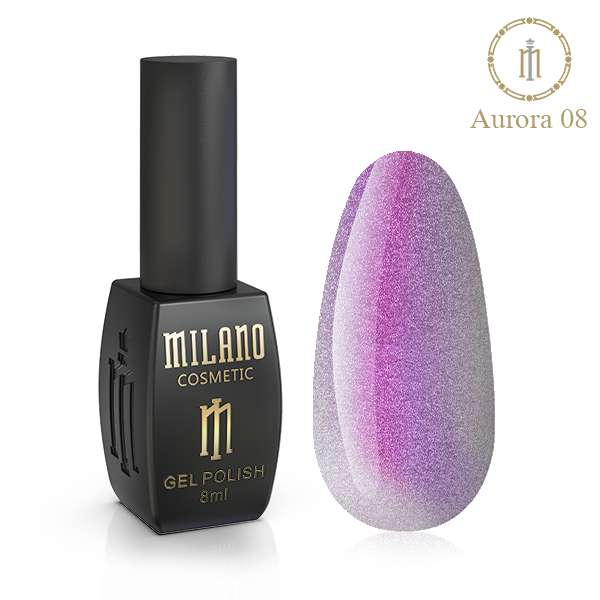 

Гель лак для ногтей Милано Кошачий глаз Аврора (Milano Cat eye Aurora) 8 мл № 08