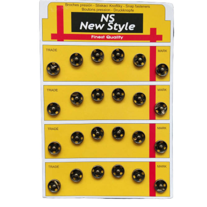 

D=10мм пришивные застежки-кнопки для одежды Sindtex 24шт металлические цвет антик