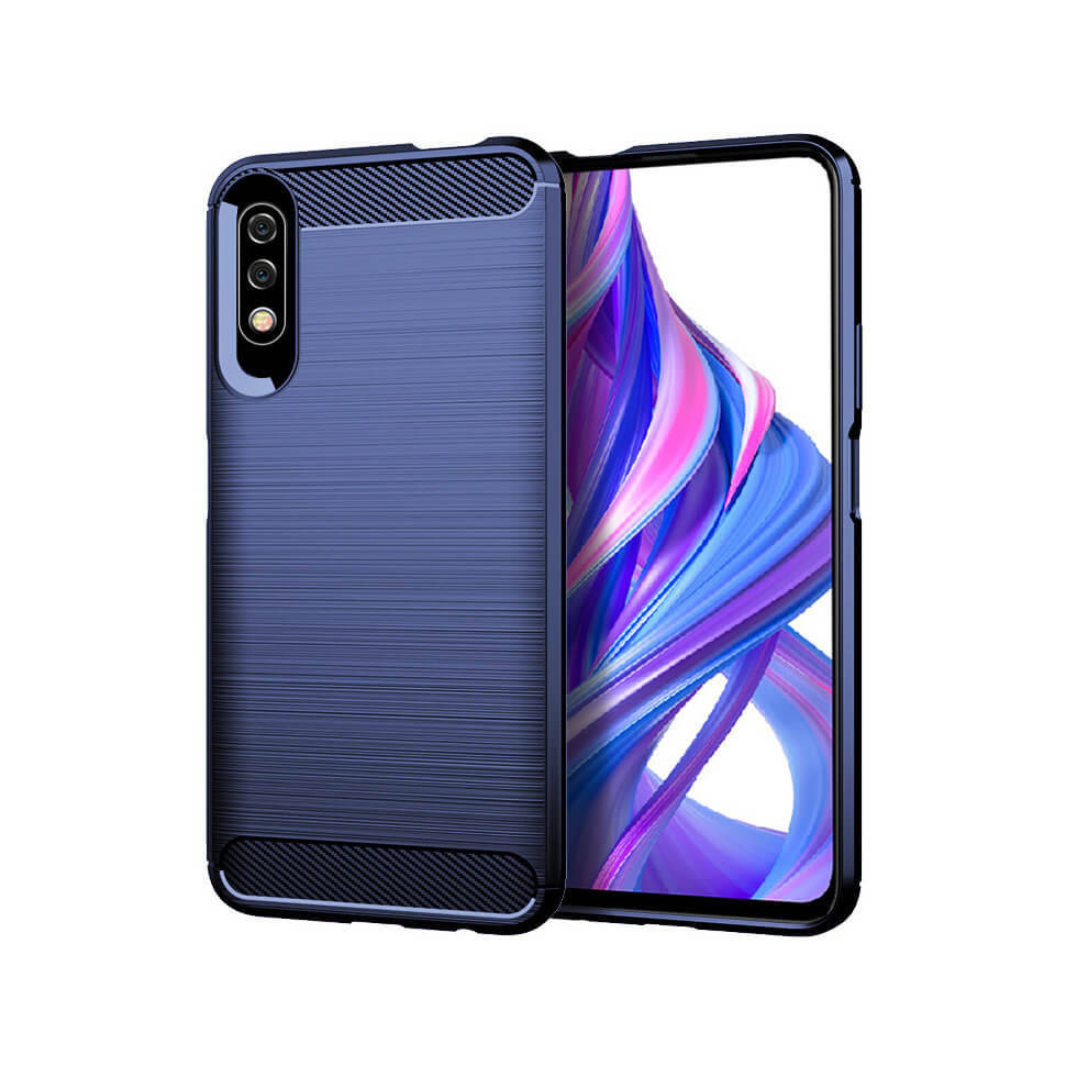

Накладка Lenuo Carbon Fiber для Honor 9X / 9X Pro (Kirin 810) Navy Blue, Синий