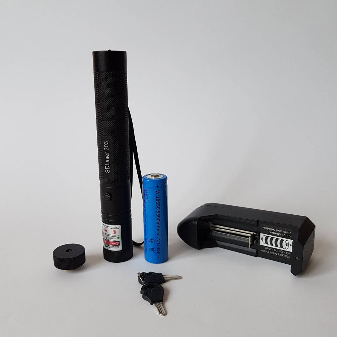 

Лазерная указка Green Laser 303, мощный зеленый лазер, Зелёный