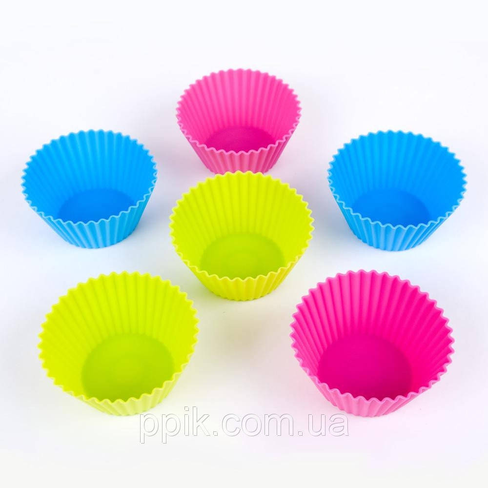 

Набор силиконовых тарталеток (классик ) для кексов (6 штук)